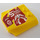 LEGO Jaune Coin 4 x 4 Incurvé avec &#039;SPY DRONE&#039; Autocollant (45677)