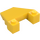 LEGO Yellow Wedge 4 x 4 with Stud Notches (93348)