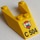 LEGO Yellow Wedge 6 x 4 Cutout with Coast Guard Logo without Stud Notches (6153)