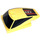 LEGO Yellow Wedge 6 x 4 x 1.3 with 4 x 4 Base with Black, Silver and Red Pattern (10394 / 93591)