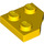 LEGO Jaune Pièce de monnaie assiette 2 x 2 Cut Pièce de monnaie (26601)