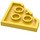 LEGO Geel Wig Plaat 3 x 3 Hoek (2450)