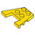 LEGO Jaune Coin assiette 3 x 4 sans encoches pour tenons (4859)