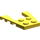 LEGO Jaune Coin assiette 4 x 4 avec 2 x 2 Coupé (41822 / 43719)