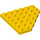 LEGO Geel Wig Plaat 6 x 6 Hoek (6106)