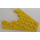 LEGO Jaune Coin assiette 8 x 8 avec 3 x 4 Coupé (6104)