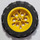 LEGO Yellow Wheel 20 x 30 Balloon Medium with Tire 49.6 x 20 (Balloon 20 x 30)