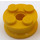 LEGO Amarillo Rueda Llanta 10 x 17.4 con 4 Espigas y Technic Peghole (6248)