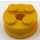 LEGO Yellow Wheel Rim 10 x 17.4 with 4 Studs and Technic Peghole (6248)
