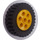 LEGO Yellow Wheel Rim 30mm x 12.7mm Stepped with Tire 13 x 24