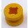 LEGO Geel Wiel Rand Ø8 x 6.4 zonder inkeping aan de zijkant (4624)