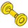 LEGO Yellow Wheels for Trolley / Skateboard (2496 / 88423)