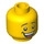LEGO Geel &#039;Where are my pants?&#039; Guy Minifigure Hoofd (Veiligheids Stud) (3626 / 15907)