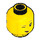 LEGO Yellow Wildlife Photographer Minifigure Head (Recessed Solid Stud) (3626 / 27971)