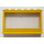LEGO Yellow Window 1 x 6 x 3 with Hollow Studs and Fixed Glass