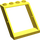 LEGO Yellow Window Frame 4 x 4 x 3 Roof (4447)