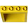 LEGO Yellow Windscreen 2 x 4 x 3 with Recessed Solid Studs (2352)