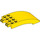 LEGO Gelb Windschutzscheibe 4 x 8 x 2 Gebogen Scharnier (46413 / 50339)