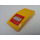 LEGO Yellow Windscreen 4 x 8 x 2 Curved Hinge with &quot;LEGO&quot; Sticker (46413)