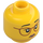 LEGO Yellow Woman in Argyle Sweater Minifigure Head (Recessed Solid Stud) (3626 / 69972)