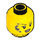 LEGO Yellow Woman in Dirt Bike Helmet Minifigure Head (Recessed Solid Stud) (3626 / 38285)