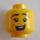 LEGO Geel Vrouw in Steen Band Shirt Minifiguur Hoofd (Verzonken solide nop) (3626 / 68588)