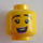 LEGO Gelb Woman im Felsen Band Shirt Minifigure Kopf (Einbau-Vollbolzen) (3626 / 68588)
