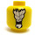 LEGO Yellow Wu Minifigure Head (Recessed Solid Stud) (3626 / 45086)