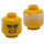 LEGO Geel Zane Minifigure Hoofd (Verzonken Solid Stud) (3626 / 35213)