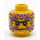 LEGO Yellow Zugu Minifigure Head (Recessed Solid Stud) (3626 / 19296)