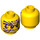 LEGO Yellow Zugu Minifigure Head (Recessed Solid Stud) (3626 / 19296)