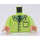 LEGO Gulaktig grønn Beaker Minifigur Overkropp (973 / 76382)