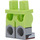 LEGO Verde amarillento Beaker Minifigura Caderas y piernas (1043 / 3815)