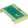 LEGO Geelachtig groen Book Halve met Hinges en Compartment met &#039;ANTONIO&#039; en Animals (1517 / 80909)