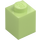 LEGO Yellowish Green Brick 1 x 1 (3005 / 30071)