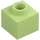 LEGO Yellowish Green Brick 1 x 1 x 0.7 (86996)