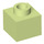 LEGO Gelblich-grün Backstein 1 x 1 x 0.7 (86996)