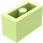 LEGO Gelblich-grün Backstein 1 x 2 mit Unterrohr (3004 / 93792)