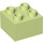 LEGO Gelblich-grün Duplo Backstein 2 x 2 (3437 / 89461)