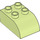 LEGO Gelblich-grün Duplo Backstein 2 x 3 mit Gebogenes Oberteil (2302)