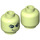 LEGO Yellowish Green Evil Green Ninja Minifigure Head (Recessed Solid Stud) (3626 / 21450)