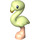 LEGO Vert jaunâtre Flamingo avec Flesh Jambes et Gold Le bec (67918 / 67919)
