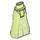 LEGO Yellowish Green Friends Hip with Long Skirt with Pleats and Embroidery (Thick Hinge) (15875)