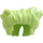 LEGO Vert jaunâtre Cheveux Swept Retour avec Spikes sur Côté (53798)