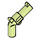 LEGO Geelachtig groen Minifig Gun Revolver (30132 / 88419)