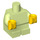 LEGO Gelblich-grün Minifigure Baby Körper mit Gelb Hände (25128)