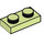 LEGO Geelachtig groen Plaat 1 x 2 (3023 / 28653)