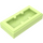 LEGO Gelblich-grün Platte 1 x 2 mit 1 Stud (mit Nut und unterem Bolzenhalter) (15573)
