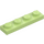 LEGO Geelachtig groen Plaat 1 x 4 (3710)