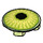 LEGO Geelachtig groen Plaat 2 x 2 Ronde met Afgerond Onderzijde met Eyeball (2654 / 64141)